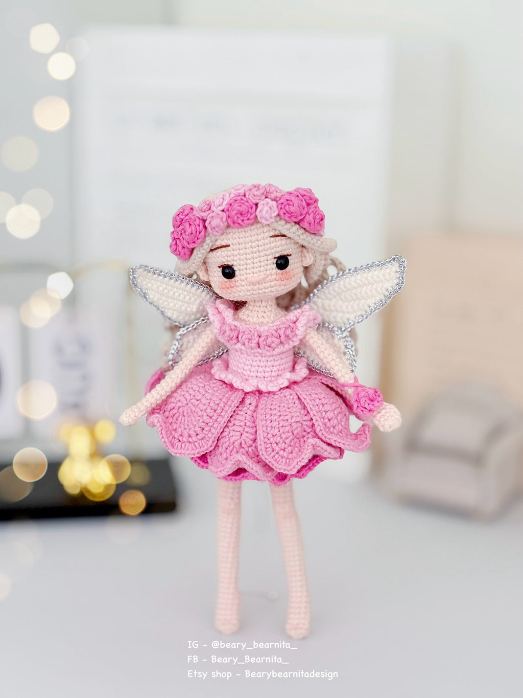Rosalise Rose Fairy Doll
