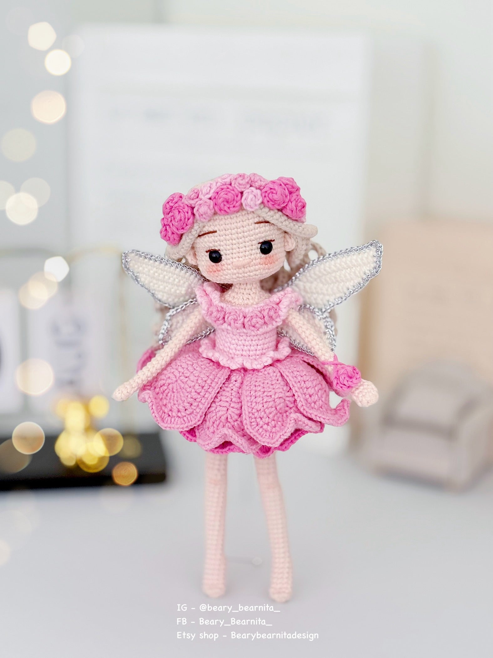 Rosalise Rose Fairy Doll