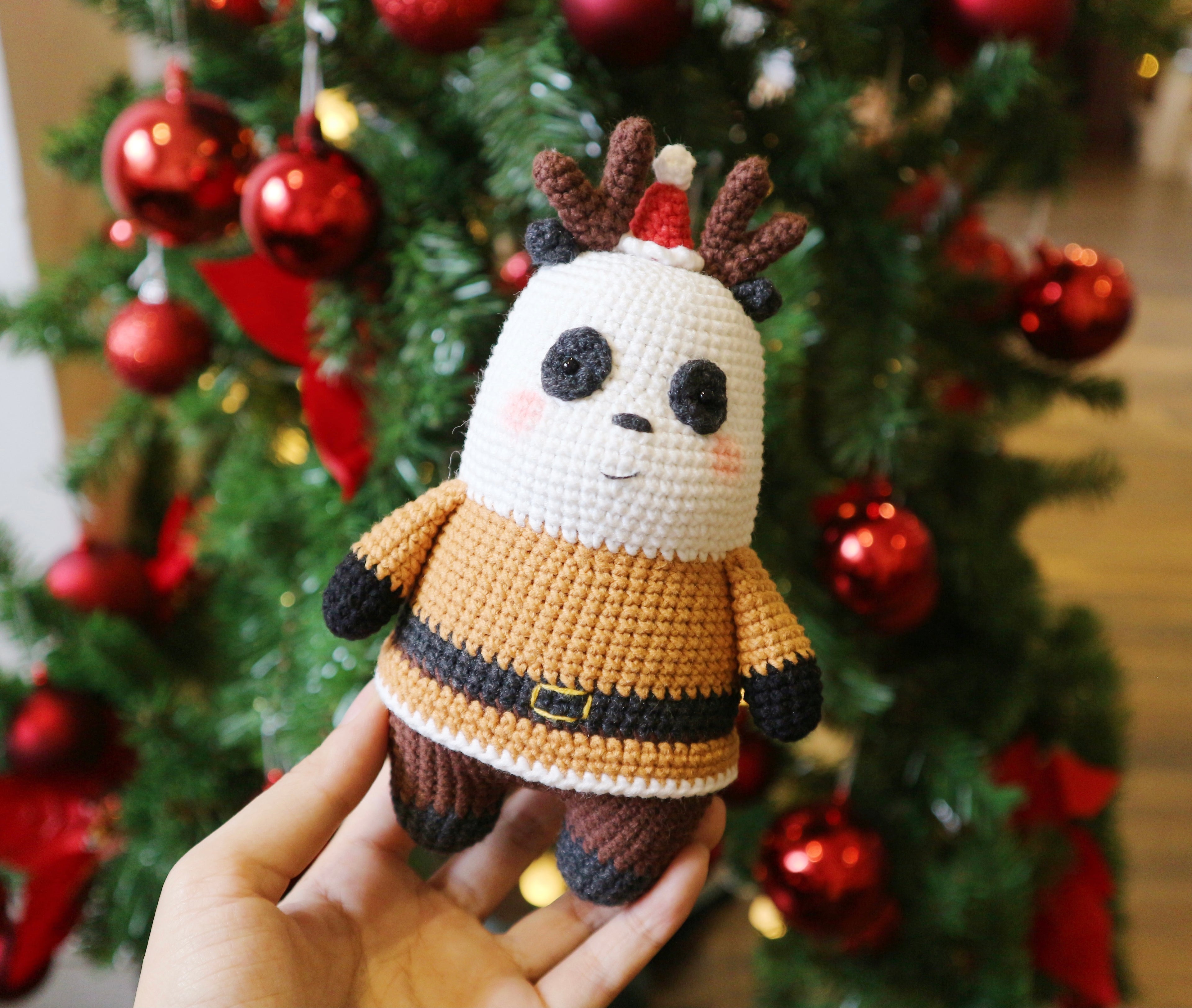 Deer Panda Crochet Pattern