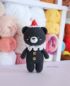 Black Bear Xmas Crochet Pattern